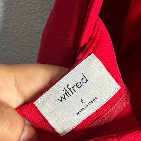 Wilfred Red Sleeveless open back Jumpsuit with Tie Back wide leg size 4 holiday - Picture 7 of 12